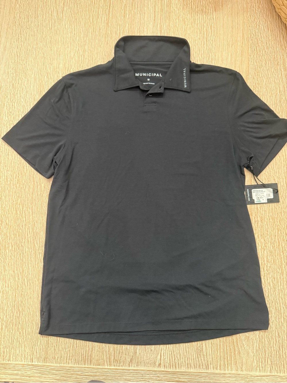 Men's Black Polo — Short Sleeve Performance Shirt